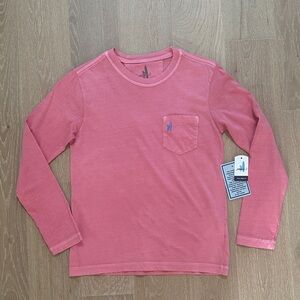 NWT johnnie-O Boy’s Long Sleeve Tee with Pocket - size 8